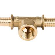 Тройник STOUT 16х1/2"Вx16мм, комбинированный, для сшитого полиэтилена, латунь, арт.SFA-0028-001612