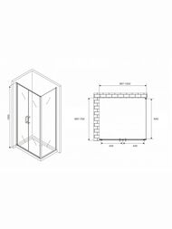 ������� ������ ABBER Sonnenstrand AG04100C-S70 (1000�700�1950) ������ 6� ����������/����