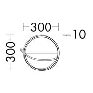 ����� ��������� Burgbad Lavo 2.0 300�300�290 �������, �������������., ������� ����/������ ACFP030