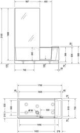     Duravit Shower+Bath 17007502100   ,  700403000000000