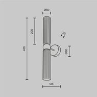 ��������� ���������� Maytoni Antic (�����) MOD302WL-02W1, 28��, IP20, G9, ������