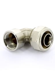 Угольник Tiemme м/пластик обжим. 26х3/4"В 1600034(1605N002605)