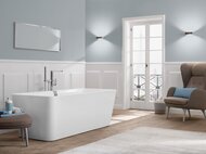 Ванна квариловая Villeroy & Boch SQUARO EDGE 12 (1800х800х595) ножки, обвязка,белая UBQ180SQE7DV-01