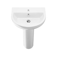 Раковина KERAMA MARAZZI BUONGIORNO подвесная, 550х430х170 с отверстием, белый гл., BG.NN.wb.55