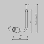 �������� ��� ���������� ������� ������� Maytoni Shelf (����) CA024PL-P-B � ������ �������, IP20, ������