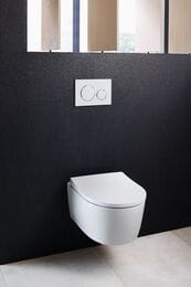 Инсталляция Geberit Duofix белая клавиша+Унитаз iCon без ободка+Сиденье Slim микролифт 500.300.01.I