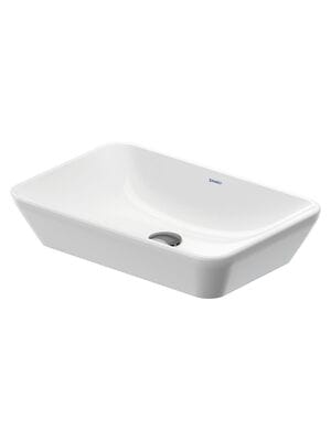 Умывальник накладной Duravit D-Neo 600х400 без перелива, без отв. под смеситель, белый 2397600070