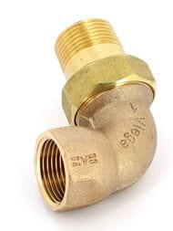 Сгон (американка) VIEGA 1"Нх1"В угловой, плоское уплотнение, бронза арт. 348 687