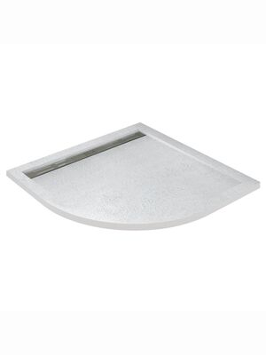 Душевой поддон CEZARES (1000х1000х30) искусственный мрамор, радиусный, белый TRAY-AS-R-100-30-W