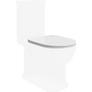 Сиденье для унитаза KERAMA MARAZZI POMPEI с микролифтом, белое глянцевое (370х470х30) PO.seat.01\WHT