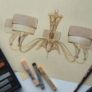 ��������� ���������� Maytoni Lillian (�������) H311-05-G, 40��, IP20, E14, ������