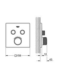 ��������� Grohe Grohtherm SmartControl 29124000 ���������, 2 ������, ������� �����, ����