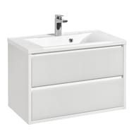 Тумба под раковину AQUATON Римини 80 1A226701RN010 792х500х445  подвесная, 2 ящика, белый глянец