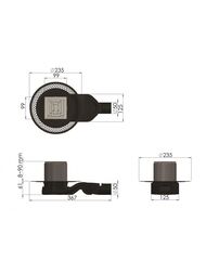 ���� ������� BERGES PLATZ Uno 100�100, ���.����, ������� ������ S-����� D50 H60, 090169