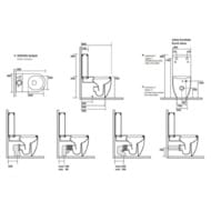 Бачок для унитаза-компакта Kerasan Flo 318101 без механизма слива, белый