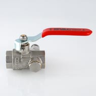 Кран дренажный со спускником 1/2"ВВ VALTEC BASE красная ручка VT.245.N.04