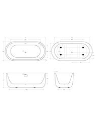 ����� ��������� BelBagno BB709-1700-780 (1700�780�600) ���������������, �� ������-���������, �����