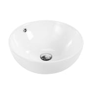 Раковина накладная BelBagno (430х430х170) круглая, без отверстия под смеситель, белая BB1077