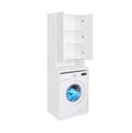 Шкаф AQUATON Лондри 1A260503LH010 652x530x1950 установка над стиральной машиной, белый глянец