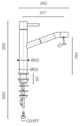 ��������� ��� ����� Fantini Fukasawa �������������, � ��������� ������, Matt British Gold PVD