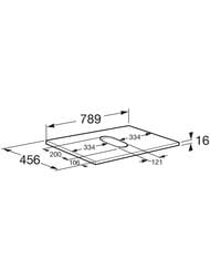 ���������� Roca The Gap 80, 789x456x16 �����, ��������� ��� A857419402