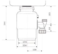   INSINKERATOR ISE Evolution 250, -60% , 3  