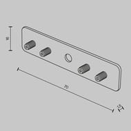 ��������� ������ ��� �������� ����������� Maytoni Basity (������) TRA172C-R-11B