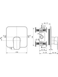 Ideal Standard Lux TONIC II ��������� ��� ���� A6339AA ������������ ������������