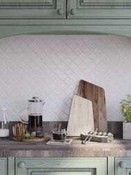Мозаика керамическая Starmosaic Latern White Matt (246х280х6) белая DL1005 (шт.) — изображение 2