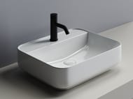 Раковина накладная Ceramicanova Element 500х400х140 прямоугольная, отв. под смеситель, белый CN5015