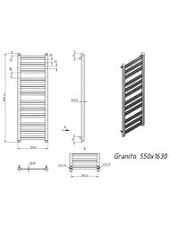 GROTA GRANITO  ""  550x1630 , /.. 1/2"