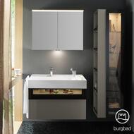 ����� � ��������� Burgbad Yumo 815�610�470 ���������, LED, 2 �����, ������/����� ������ SFMX082F3194