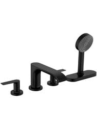 Смеситель Hansgrohe Vivenis 75444670 для край ванны, на 4 отверстия, sBox, матовый черный — миниатюра 1