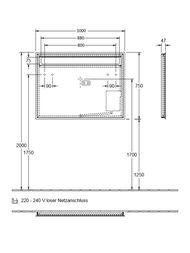 Зеркало Villeroy & Boch MORE TO SEE 14 (1000х750x47) с подсветкой A4291000 — изображение 3
