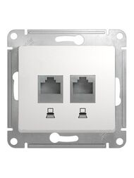 ������� Systeme Electric Glossa ������� ������������ RJ45 + RJ45 ���.5E �������� ����� GSL000185KK