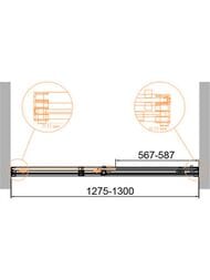 ������� ����� CEZARES DUET SOFT-M-BF-1-130-C-Cr (1275-1300)x1950 ������ ����������, ������� ����