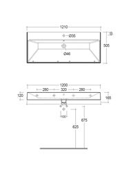 �������� ��������� KLUDI RESA 1210�500�120 �������, � ��� ��� ������, �/�,������-����� ��� 59WW121O2
