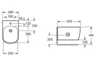 Биде подвесное BelBagno Prado (330х520х295) белое BB10150BH