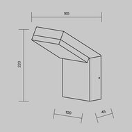 ��������� ���������� Maytoni Paso (����) O595WL-L12B3K, 3000� 12�� IP 54, ������