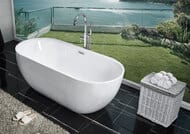 Ванна акриловая Aquanet DELIGHT 170х78х60 отдельностоящая, без гидромассажа, click-clack 208600