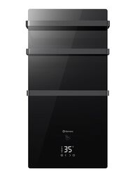 Полотенцесушитель электрический Thermex Herz 900х471 380 Вт,  ЭдЭБ06117 черный — миниатюра 1