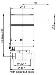 Термоголовка Oventrop Pinox H, M30x1,5, жидкостный чувст.элемент, однорычажный, хром,  1012165 — изображение 2