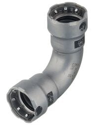 Угол 90° пресс VIEGA Megapress 1/2" DN15 SC-Contur, нелегир. оцинк. сталь, арт. 694517