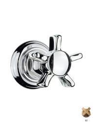Внешняя часть Nicolazzi Termostatico запорного вентиля 3/4", ручка DamesAnglaises, бронза 4912BZ18 — миниатюра 1