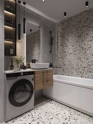 Столешница Cersanit Stone из керамогранита Balance 600х450х20мм, серый матовый   64185 — изображение 5