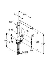 ��������� KLUDI L-INE ��� �����, ������������ ��������, 
������� (����) 408030575