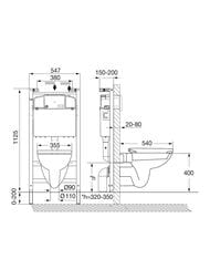 �������� ����������� Roca Debba 893104970 ������. ���� Rimless+������.+�������, ��� ������ �����