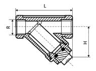 Фильтр сетчатый DANFOSS Y666 3/4" PN40  нерж.сталь 149B5274