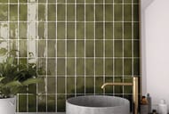 Плитка настенная EQUIPE MANACOR Basil Green (75х150) зеленая 26908 (кв.м.)