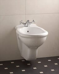 Биде подвесное Devon&Devon Etoile IBBID1FET с одним отверстием под смеситель, цвет: белый
